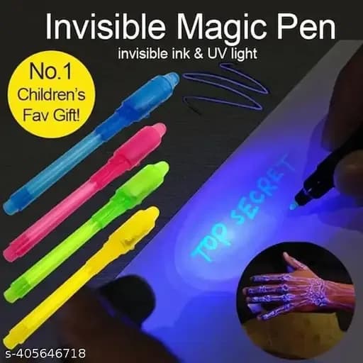Invisible Magic Pen, Invisible Magic UV Light Multi-function Pen