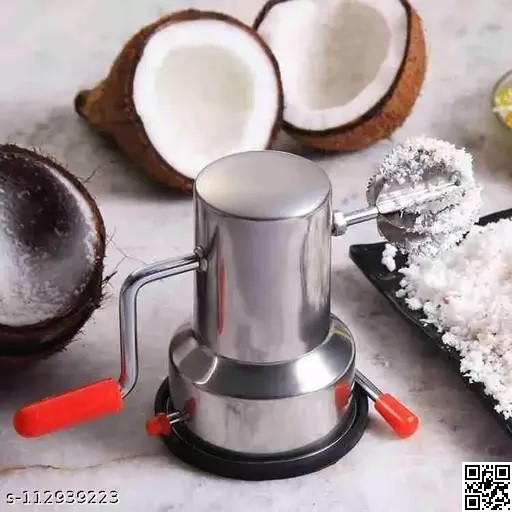 Manual Coconut Scraper – Stainless Steel Coconut Grater Machine