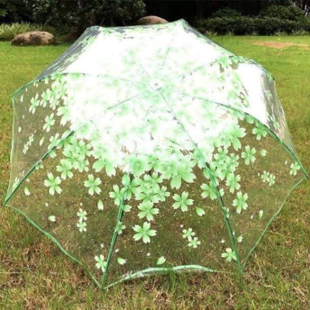 Premium Transparent Clear Folding Umbrella – Stylish & Fashionable 3-Fold Rainy Season Umbrella for Men & Women thumbnail 7