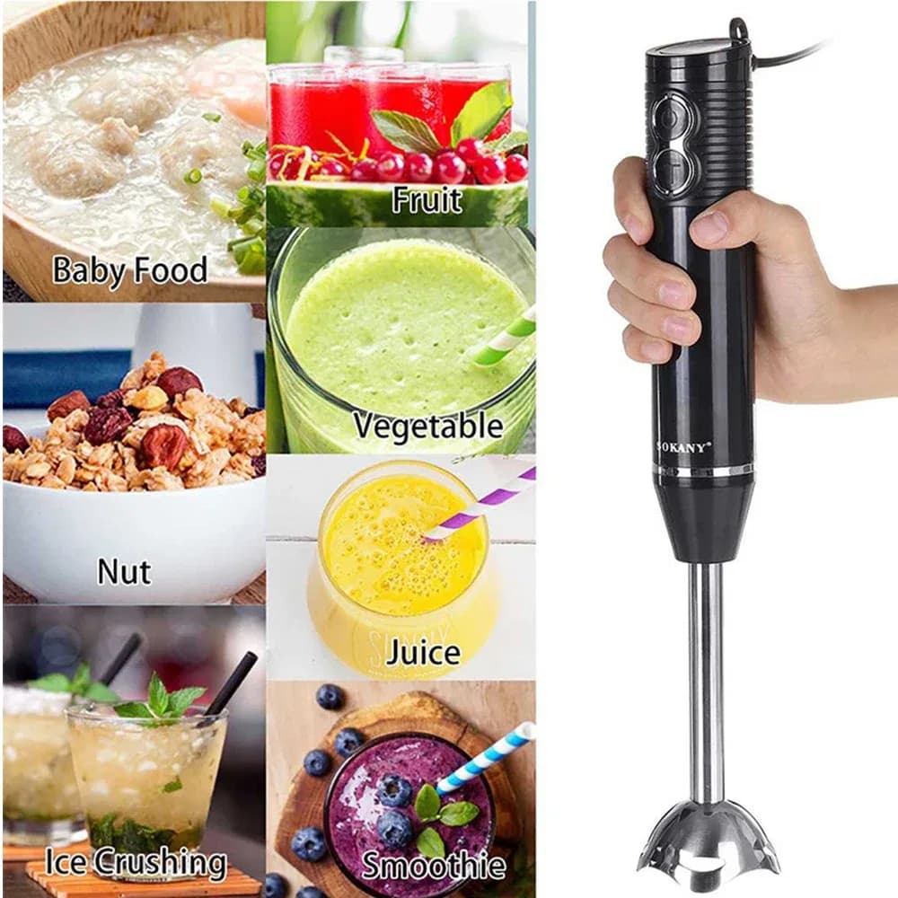 SOKANY 3-in-1 Multifunctional Handheld Electric Blender Mixer 2 Speed Control 300W thumbnail 5