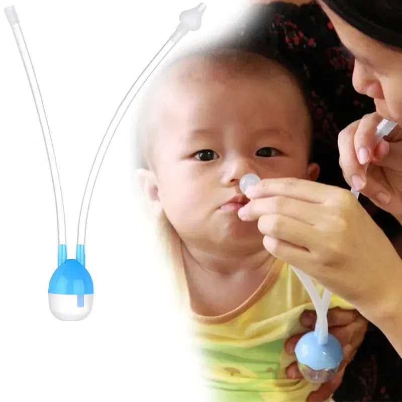 Baby Nose Cleaner Nasal Aspirator for Newborn – Reusable Safe Nose Sucker Tool for Infant Nasal Suction thumbnail 3