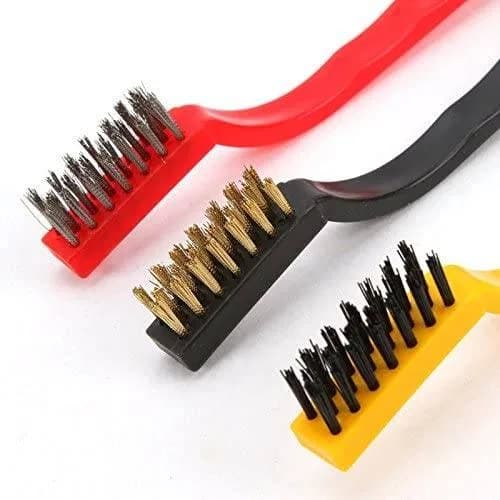 3pc Wire Brush Set, 3 Pcs Stainless Steel Wire Brush Set Cleaning Tool Kit thumbnail 4