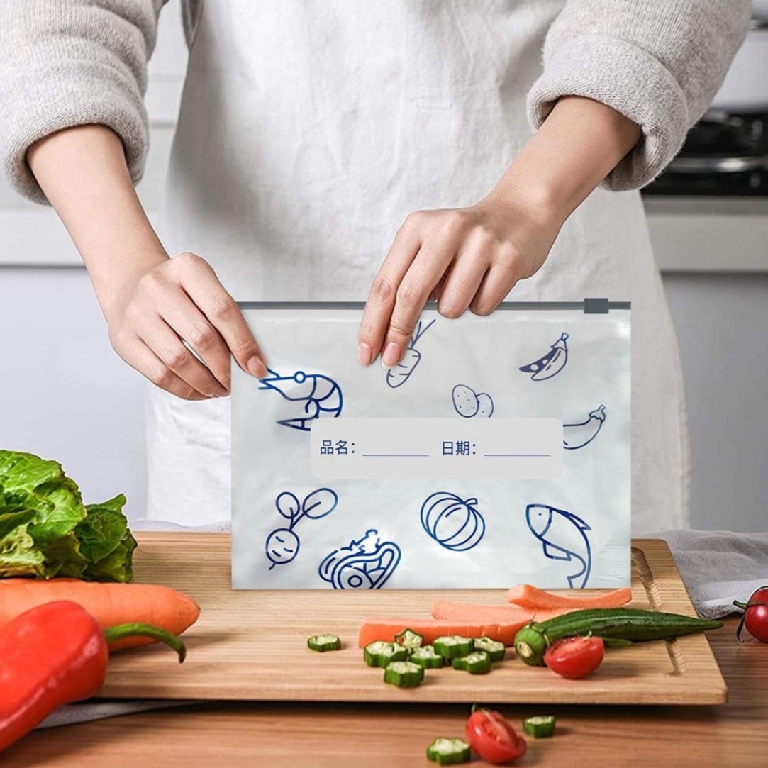 Aluminum Foil Zip Lock Bags for Food Storage (10 Pcs) - Leakproof & Reusable thumbnail 3