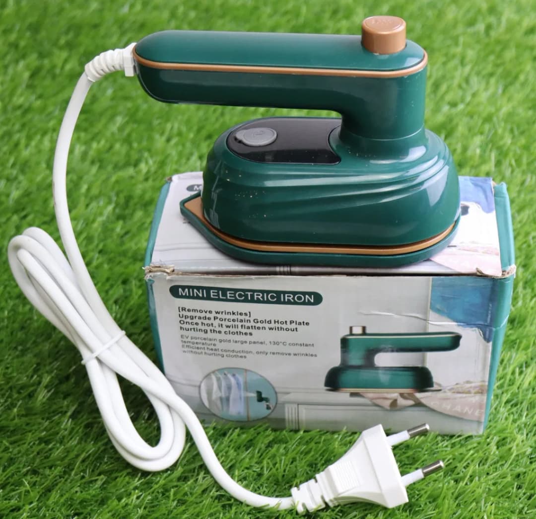 Mini Micro Steam Iron Machine with Spray – Handheld Folding Electric Iron for Portable Travel & Home Use thumbnail 2