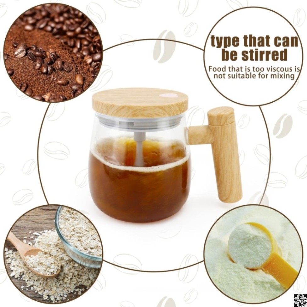 Automatic Mixing Cup 14oz USB Rechargeable Self Stirring Mug thumbnail 3