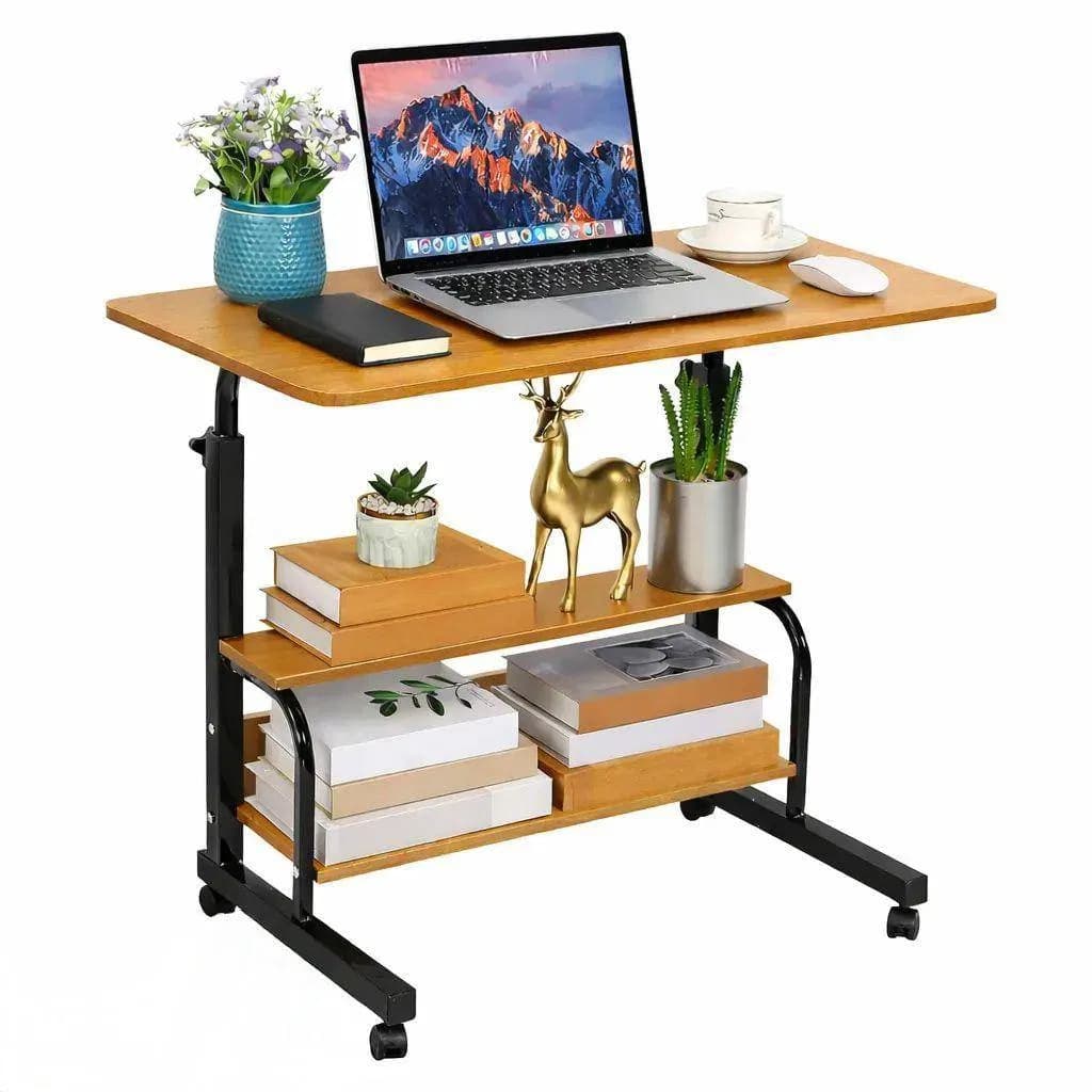 Double layer adjustable table, Height Adjustable Portable Laptop Desk Table, Sofa Table, Side Table, Bed Table, Study Desk Table
