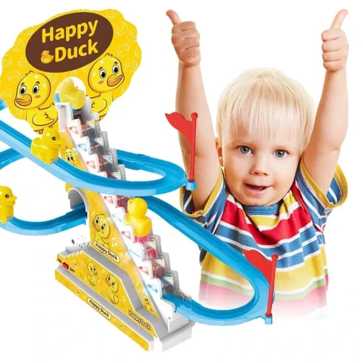 Game with Small Duck, Happy Duck Race Toy – Automatic Duck Climbing & Racing Track thumbnail 4