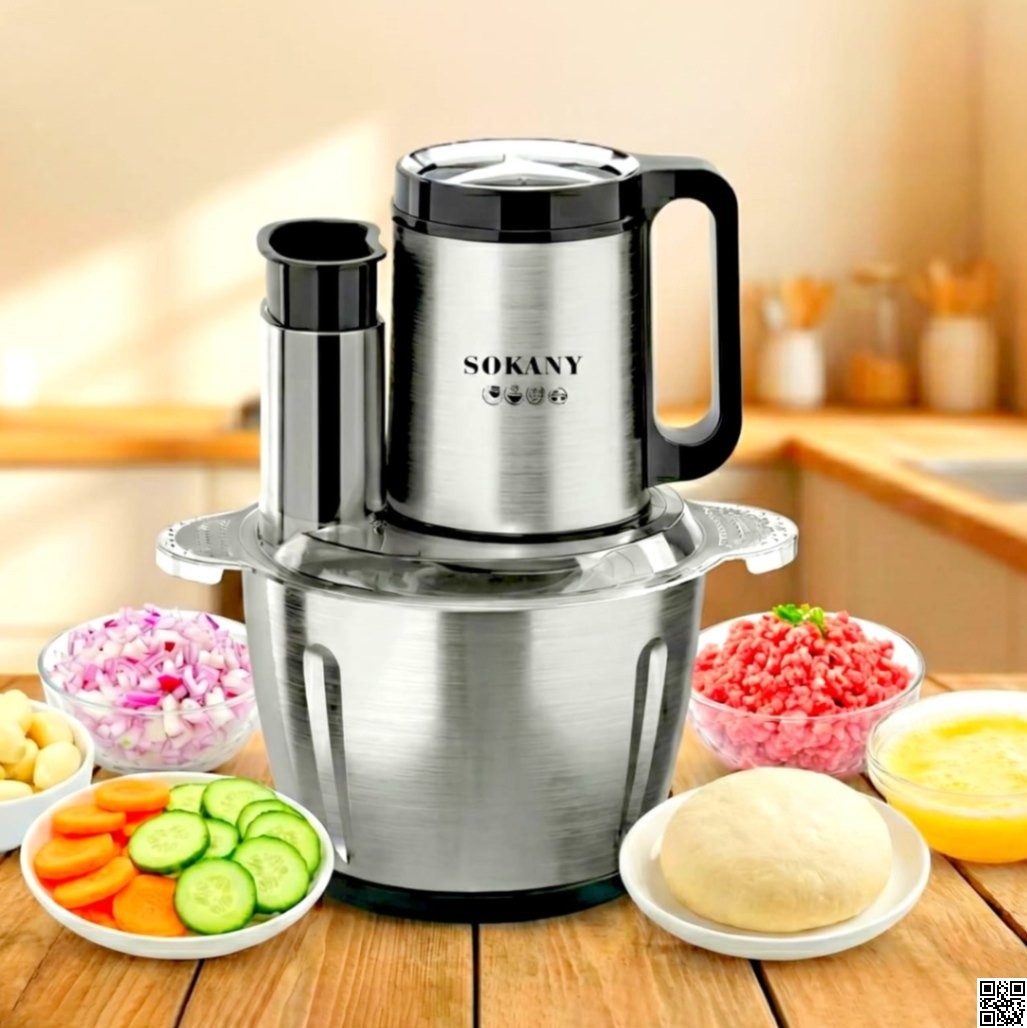 Sokany 6 in 1 Wonder Chopper 3L – 800W Multifunction Electric Food Processor