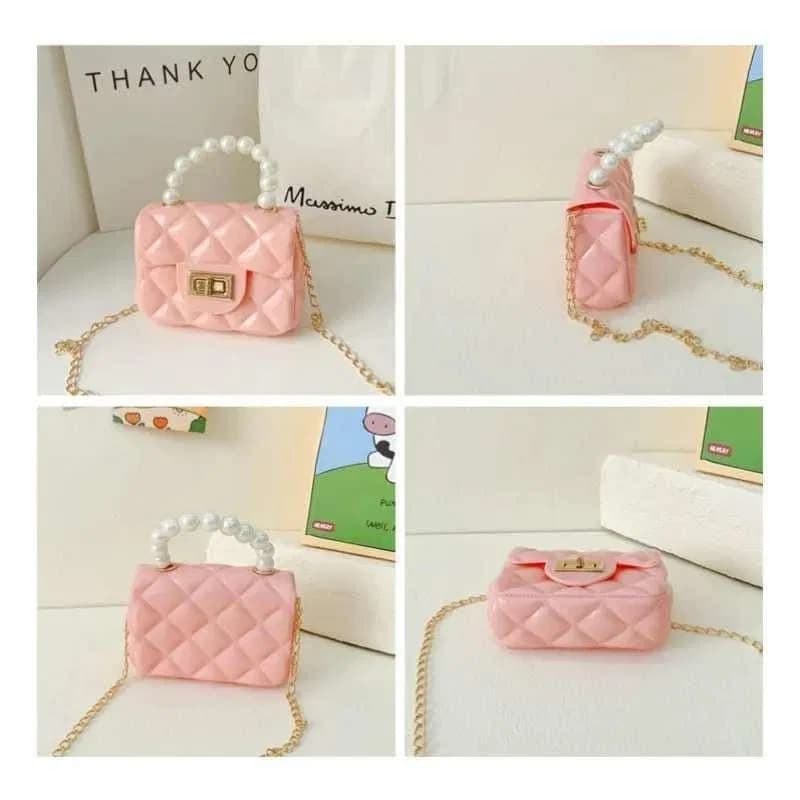 Mini Jelly Bag, Baby Pearl Handbag, Cute Mini Crossbody Baby Jelly Bag thumbnail 6