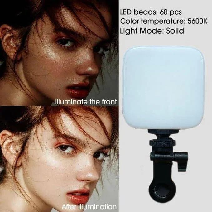 LED Video Light M-88, Clip-on Rechargeable Fill Light, Compatible with Smartphones, Tablets, Laptops thumbnail 4