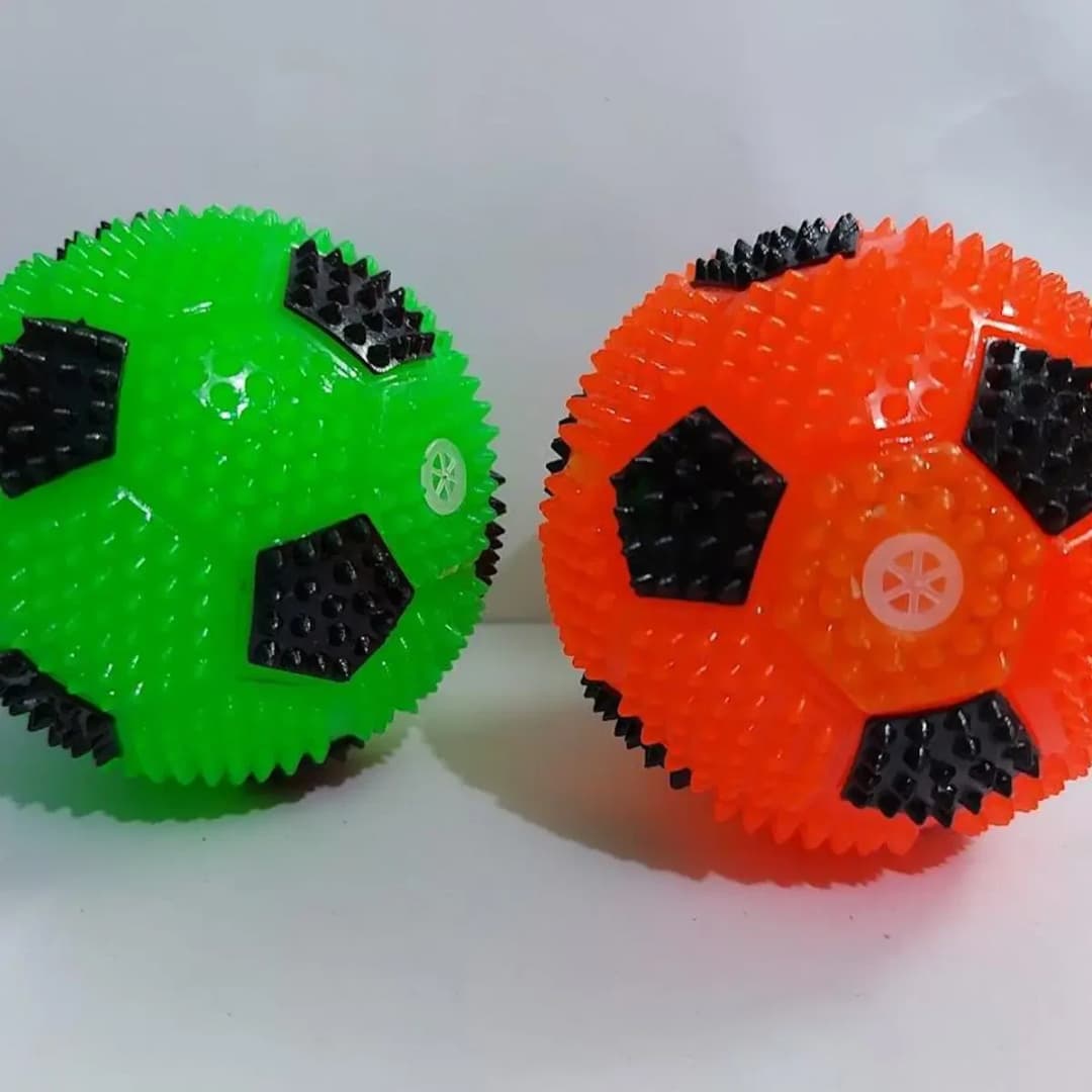Flashing Ball, Spicky Squeeze Sound Bouncing Ball with Flashing LED Lights-Kids Ball Toy thumbnail 4
