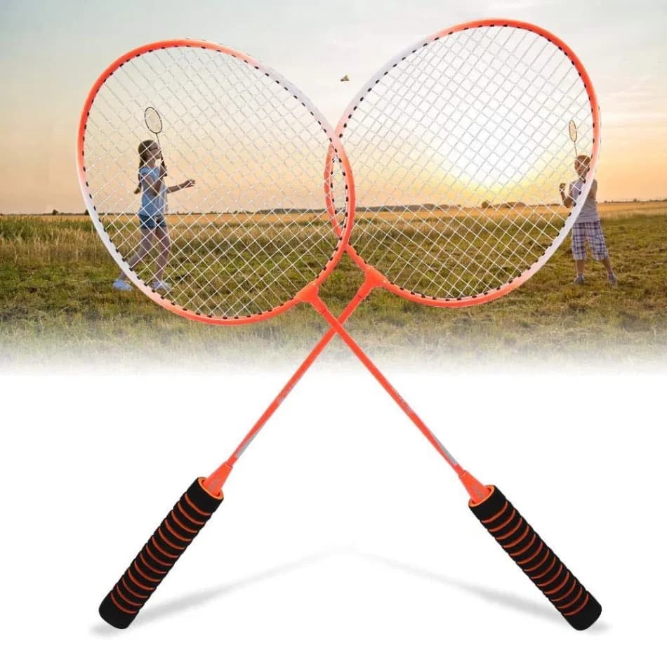 Titanium Alloy Badminton Racket Set | 1 Pair with Racket Bag thumbnail 2