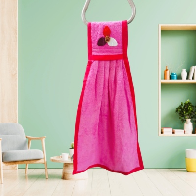 Coral Velvet Kitchen Towel – Soft Absorbent Cleaning Cloth