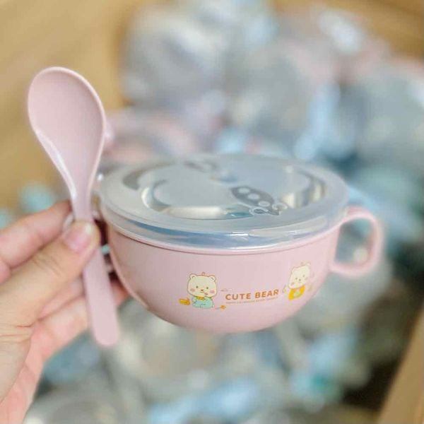 Stainless Steel Baby Feeding Bowl with Spoon Set – Food Grade Infant Solid Food Bowl