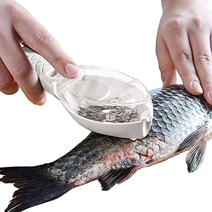 Plastic Fish Scales Remover – Fast & Safe Fish Skin Descaler with Cap