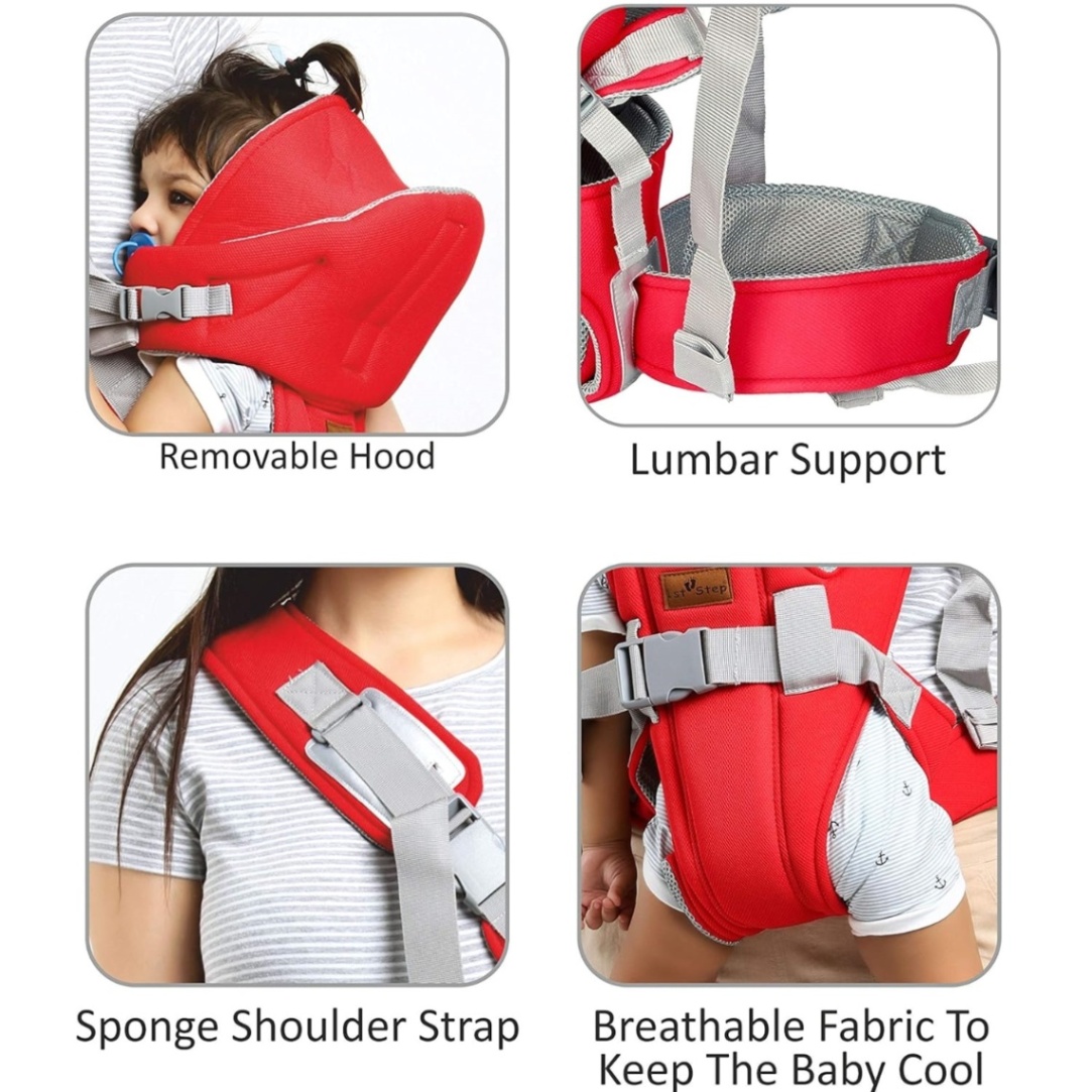 6 in 1 Baby Carrier Bag | Original Will Adjustable Ergonomic Baby Carrying Backpack thumbnail 3