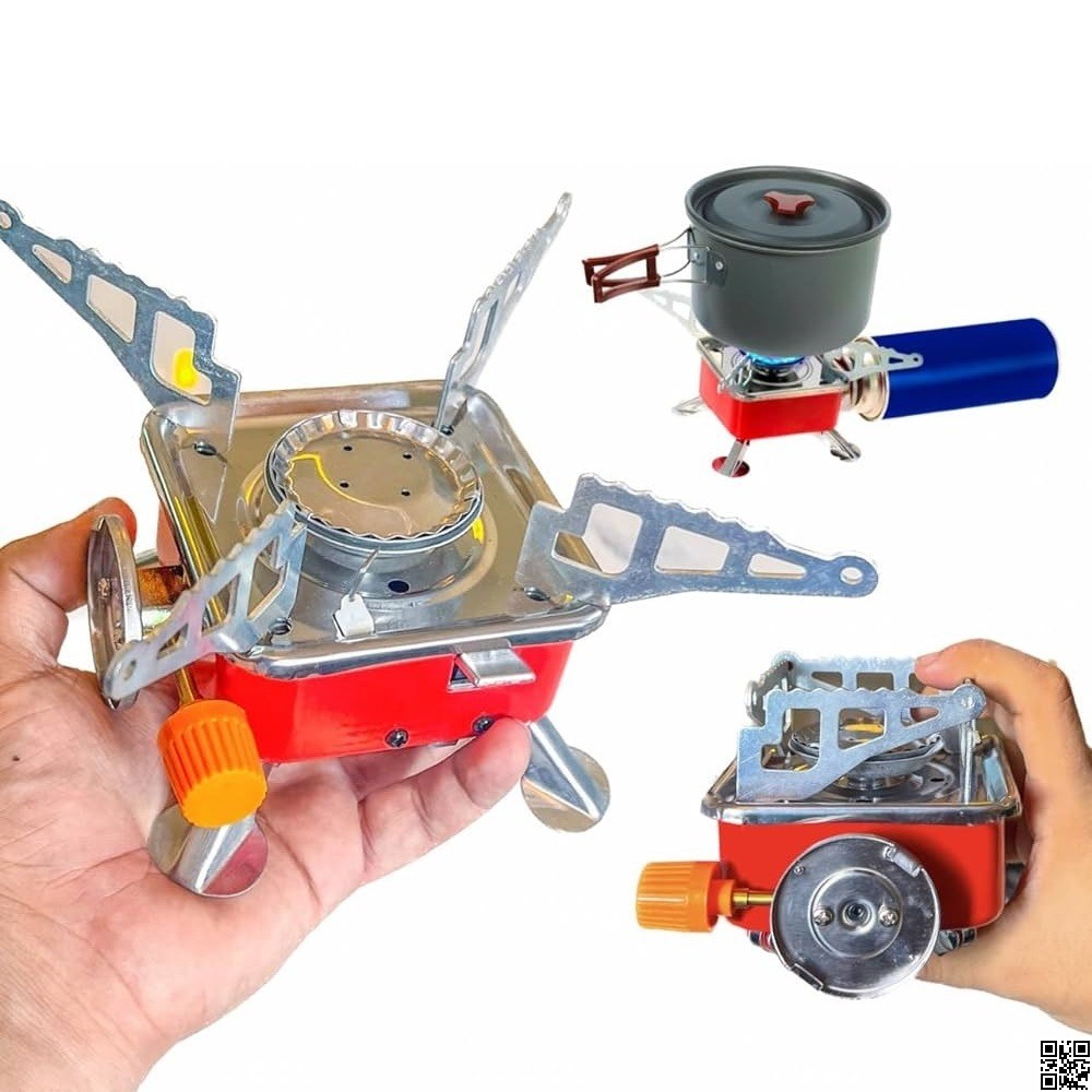 Portable Card Type Butane Gas Stove Burner – Compact Camping & Outdoor Cooker thumbnail 4