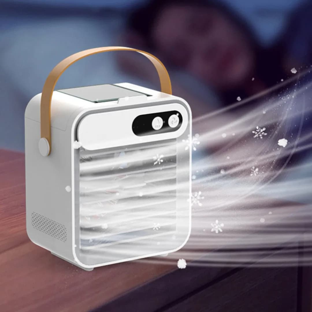 4 in 1 Portable Air Conditioner Fan, Mini Portable Air Cooler Fan, USB Charging Rechargeable Air Conditioner Cooling Fan thumbnail 8