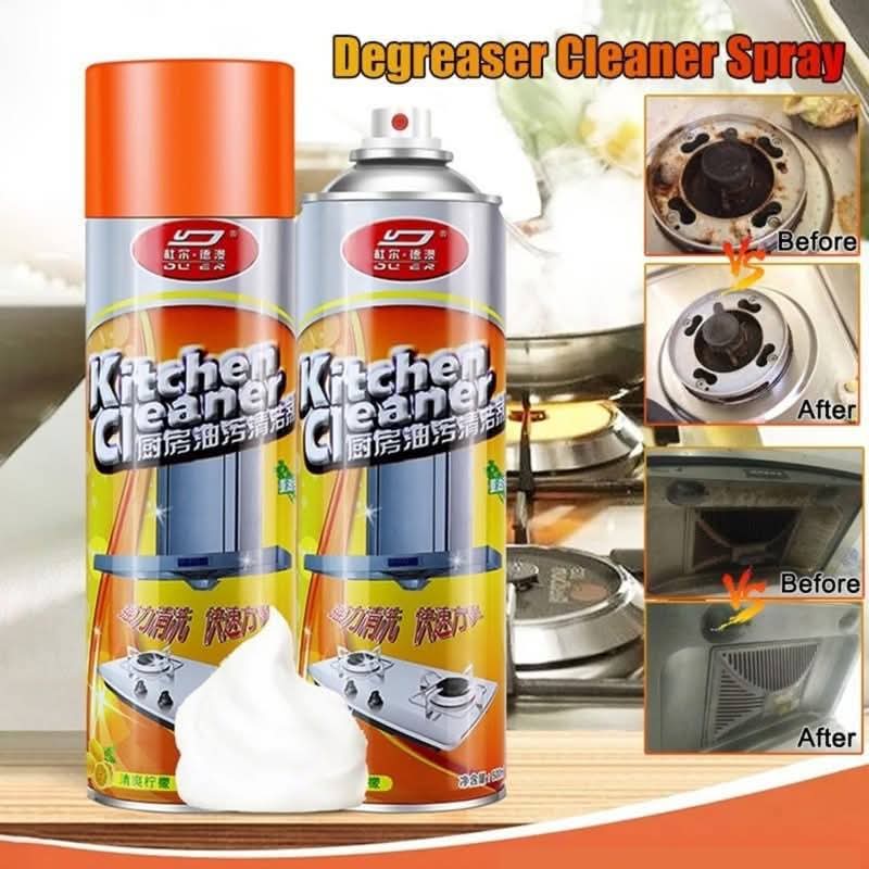 500ml Kitchen Cleaner Foam Spray - Powerful Lemon Degreaser & Stain Remover thumbnail 4