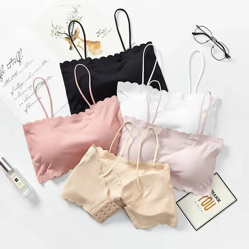 Cut Out Work Lace Padded 16 hook Bra, Teen Age Bra, Slim Stylish Comfortable Padded bra For Teenager Girls thumbnail 2