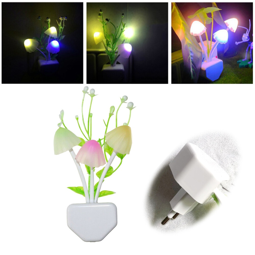 Romantic LED Mushroom Night Light with Auto Sensor – 7 Color Changing Dream Light for Home Decor thumbnail 2