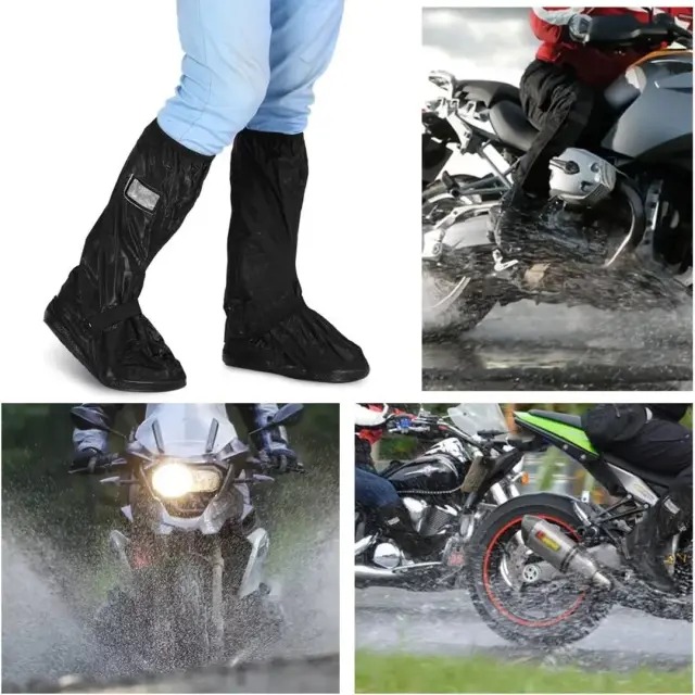 Waterproof Shoe Covers, Rain Covers for Shoes | Reusable Rain Snow Boots with Reflector thumbnail 2