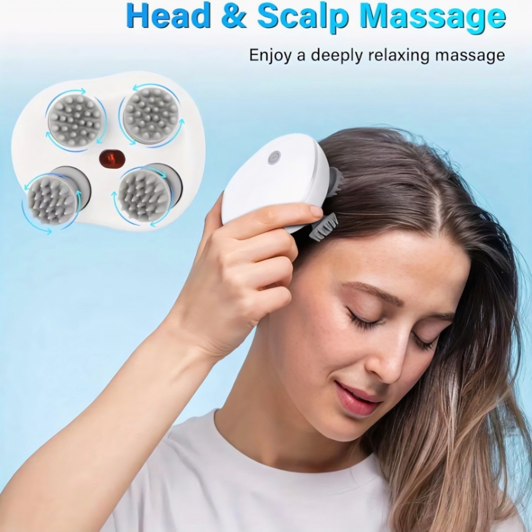 Electric Scalp Head Massager Smart Hair Massager Anti Stress Deep Tissue Body Massager Rechargeable Bangladesh