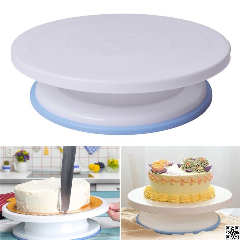 Cake Turntable 360° Rotating – Premium Revolving Cake Decorating Stand