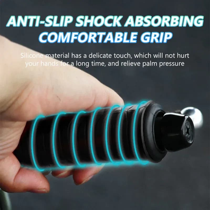 2pcs Motorcycle Silicone Handlebar Cover Self Shrinking Non-Slip Anti Vibration Motorcycles thumbnail 4