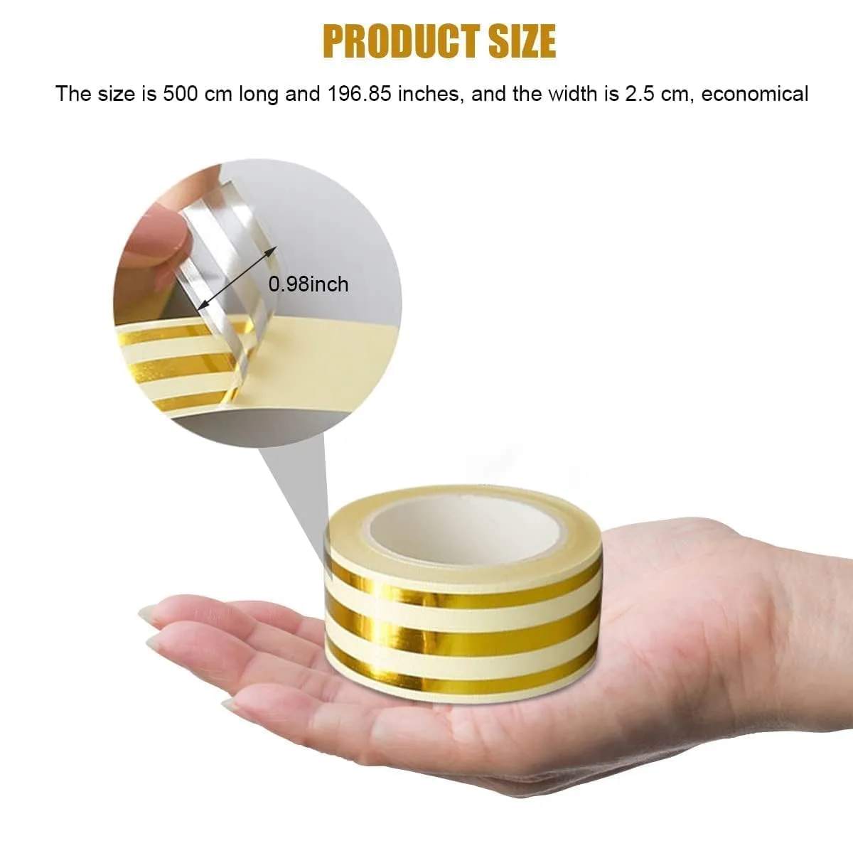 3 Line Golden Tile Gap Tape,5M Golden Tile Gap Tape, Home Tile Sticker Waterproof Tape PVC Self Adhesive Tape Ceramic Tile Gap Tape for Detailing Wall, Floor Tile Gap, Cabinetry thumbnail 8