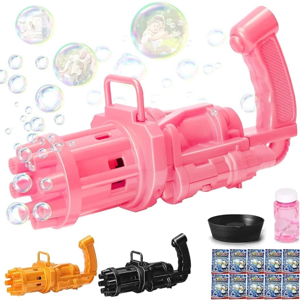Gatling Bubble Cool Toys & Gif for Summer Children Kids Plastic Toy Boy Bubbles for Kid Bubbles Kids Toys thumbnail 2