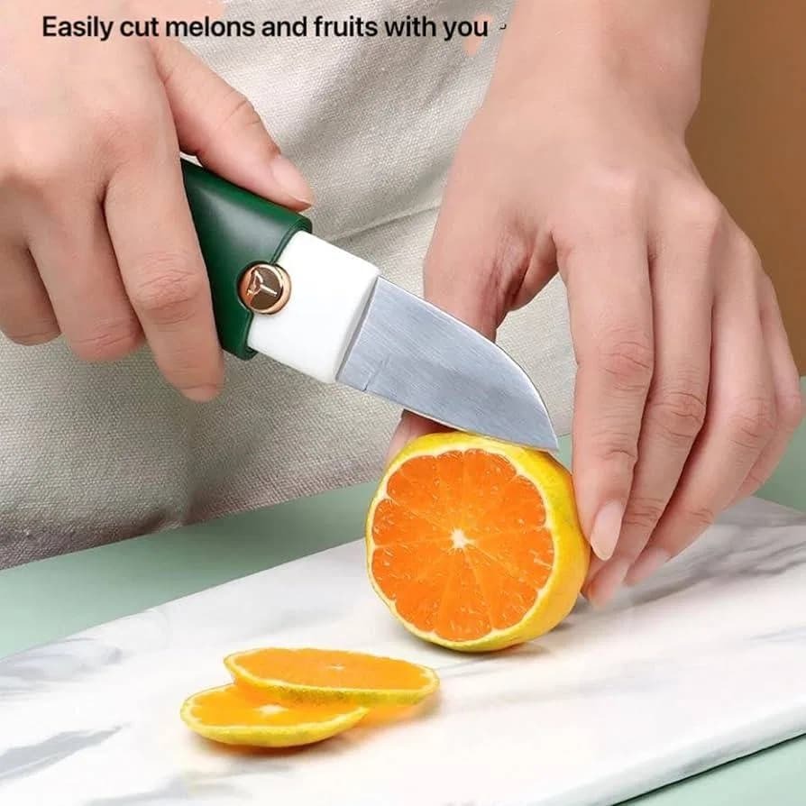2 in 1 Fruit Knife & Peeler | Dual Function Vegetable Peeler & Fruit Cutting Knife thumbnail 7