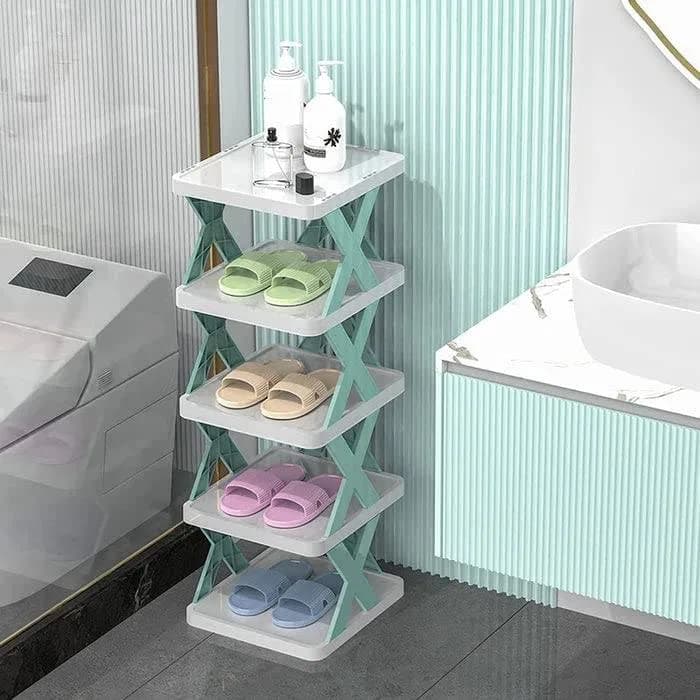 5 Layer Foldable Shoe Rack Organizer, Smart Foldable Shoe Rack thumbnail 6