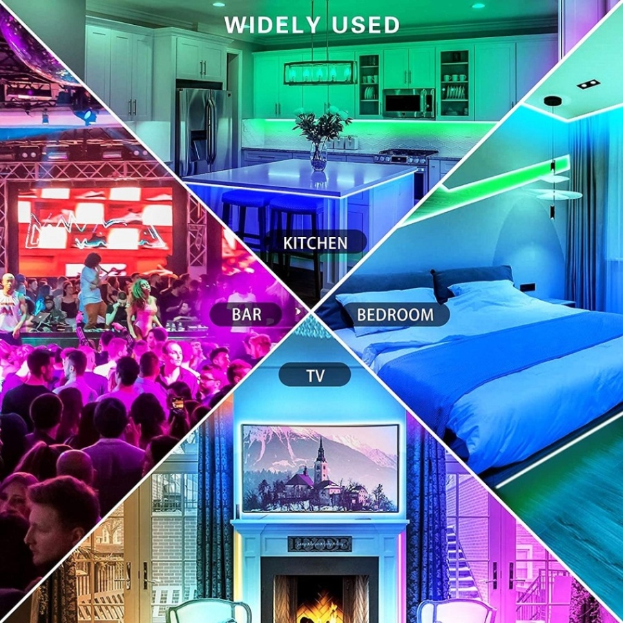 RGB LED Strip Light with Remote Control | Colour Changing LED Light with Sticker thumbnail 3