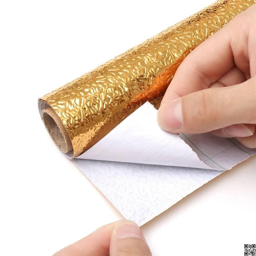 Kitchen Oil Resistant Sticker – Aluminum Foil Oil-Proof Self Adhesive Wall Sticker thumbnail 6