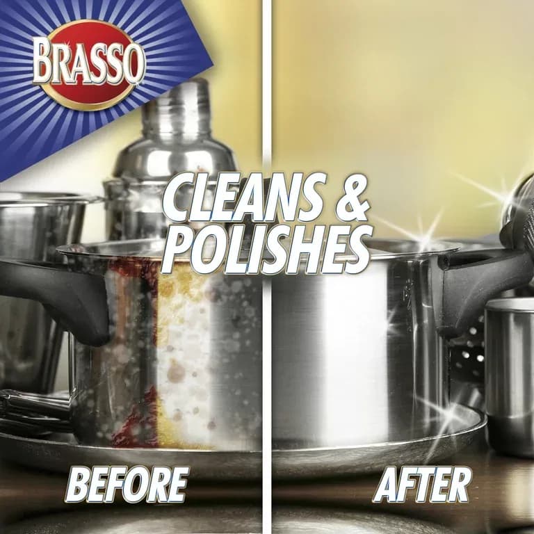 Brasso Metal Polish 200ml for Brass, Copper, Stainless, Chrome, Aluminum, Pewter and Bronze thumbnail 4