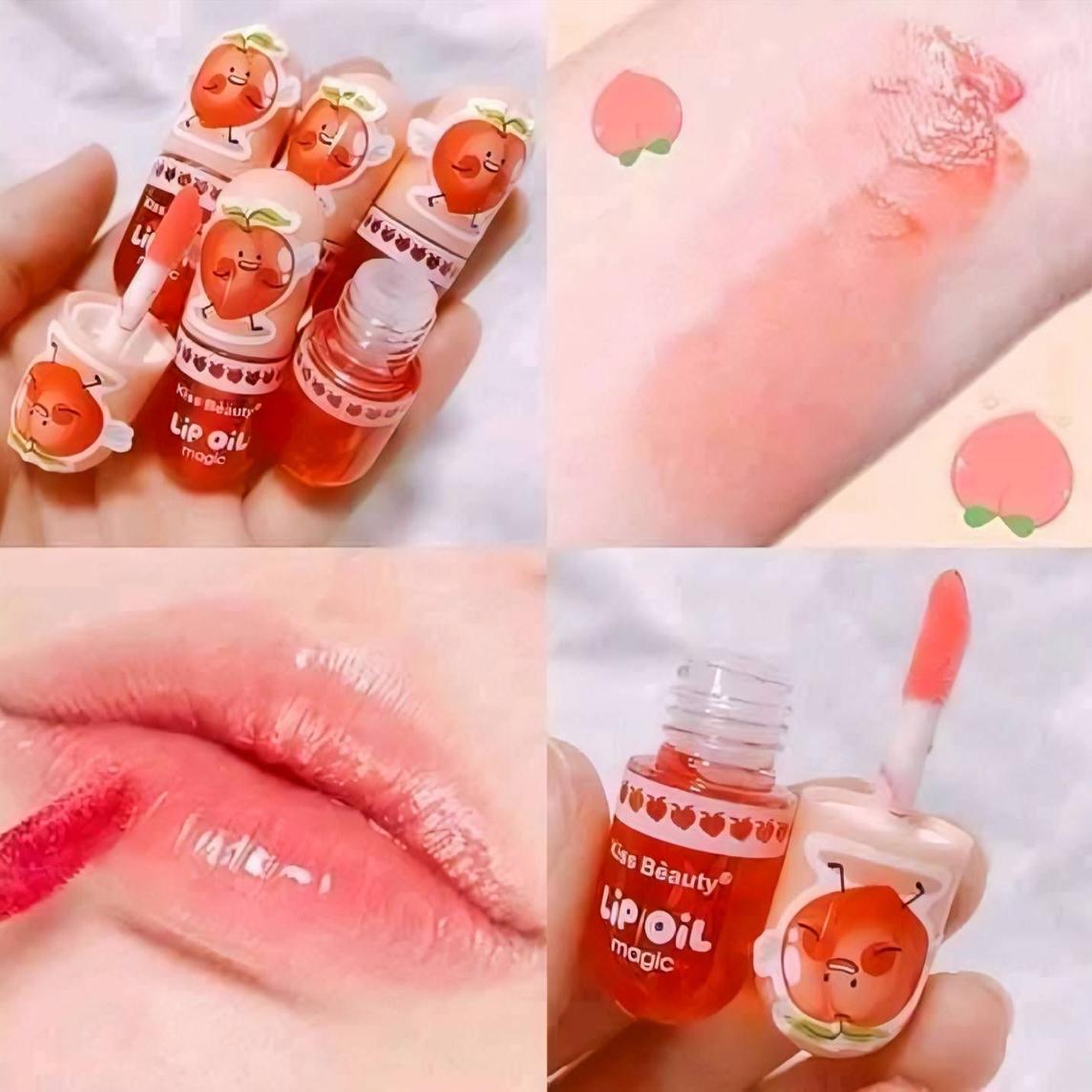 Kiss Beauty Natural Lip Oil – Hydrating & Nourishing Lip Repair Oil with Honey & Vitamin E