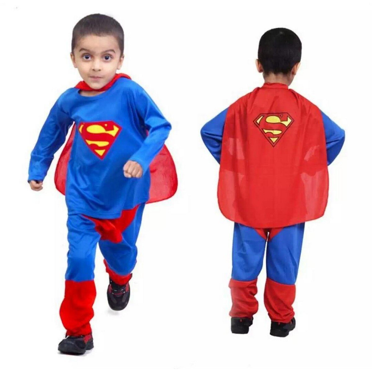 Superman Costume for Kids | Super Man Dress Suit for Boys 2-10 Years