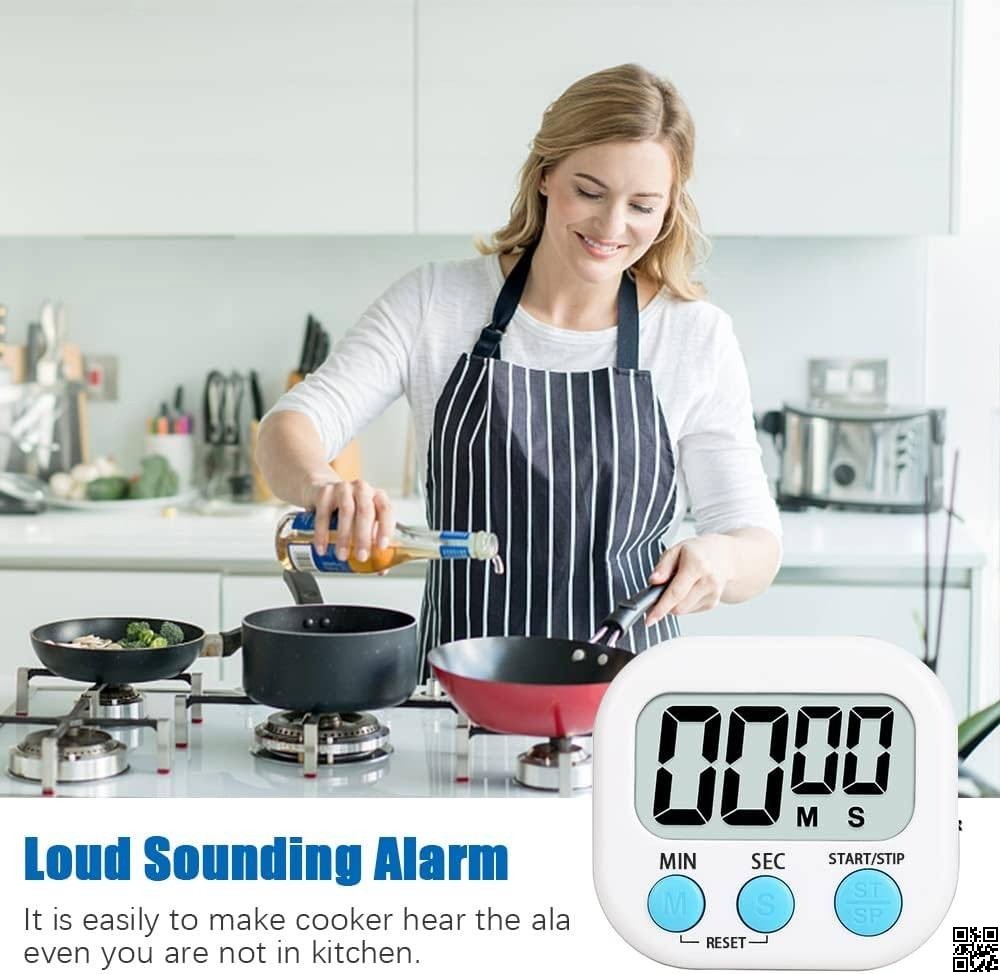 Digital Timer Stopwatch | Premium Study & Kitchen Timer with Magnetic Stand | Count Up & Countdown Clock thumbnail 7