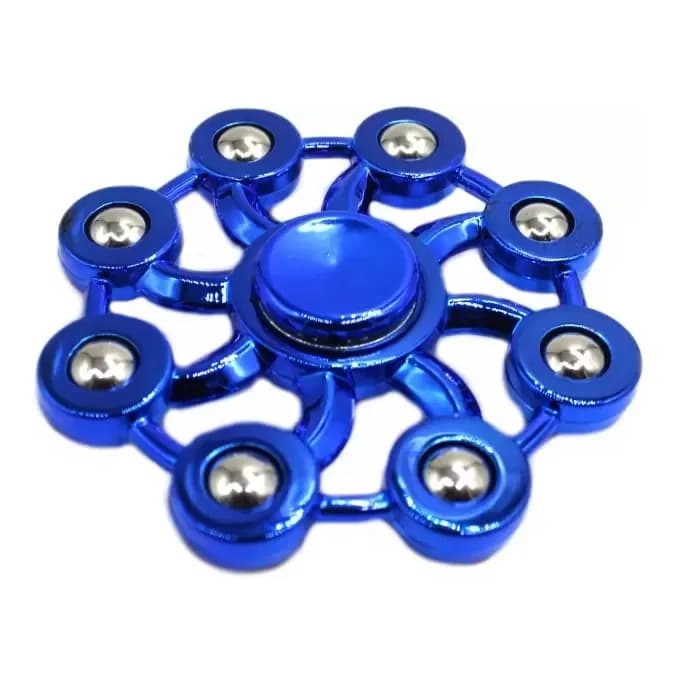 Metallic Fidget Puzzle Ball Bearing Spinner 6 Goli Big Size, Spinner Toy thumbnail 3