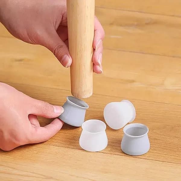 Silicone Chair Leg Round Caps 4Pcs/set