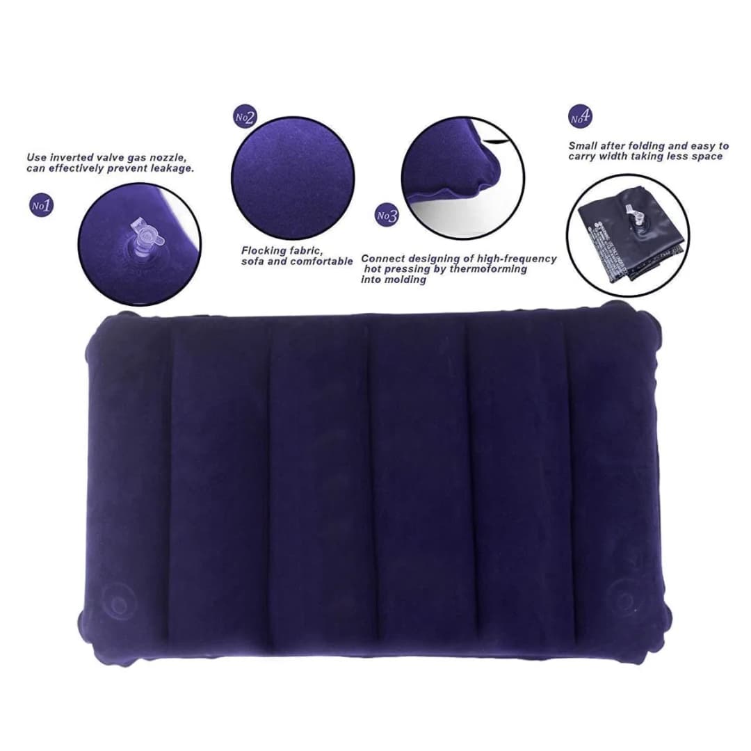 Intex Air Pillow, Soft Comfortable Air Inflatable Travel Pillow, Air Cushion Sleeping Bag thumbnail 5