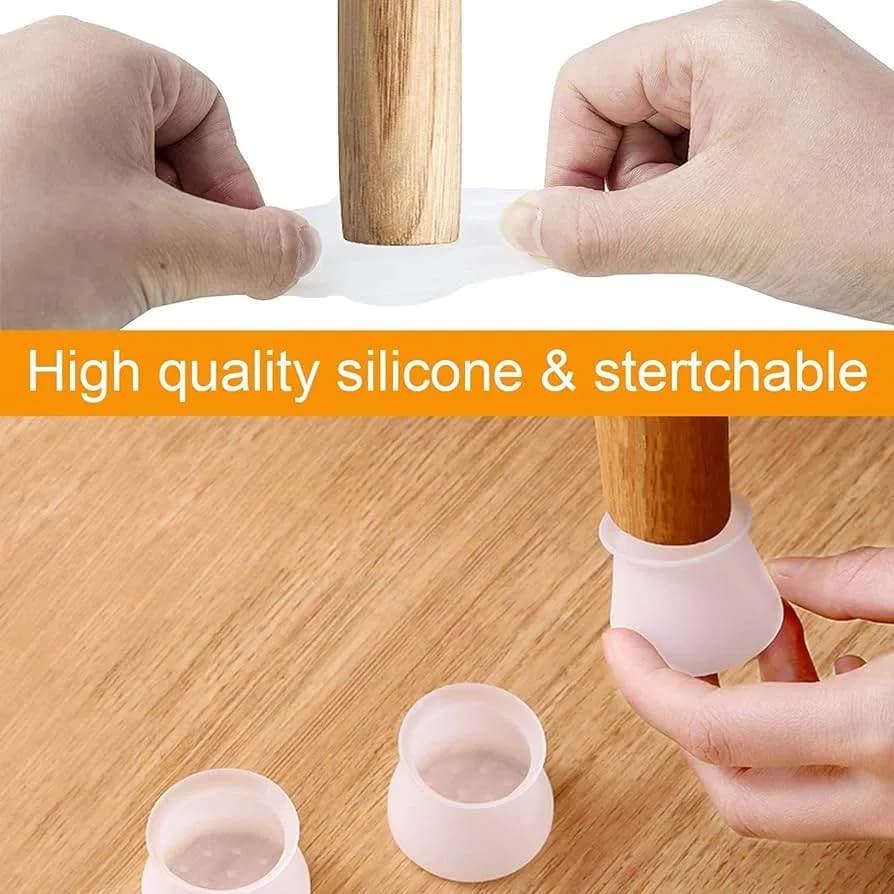 Silicone Chair Leg Round Caps 4Pcs/set thumbnail 3