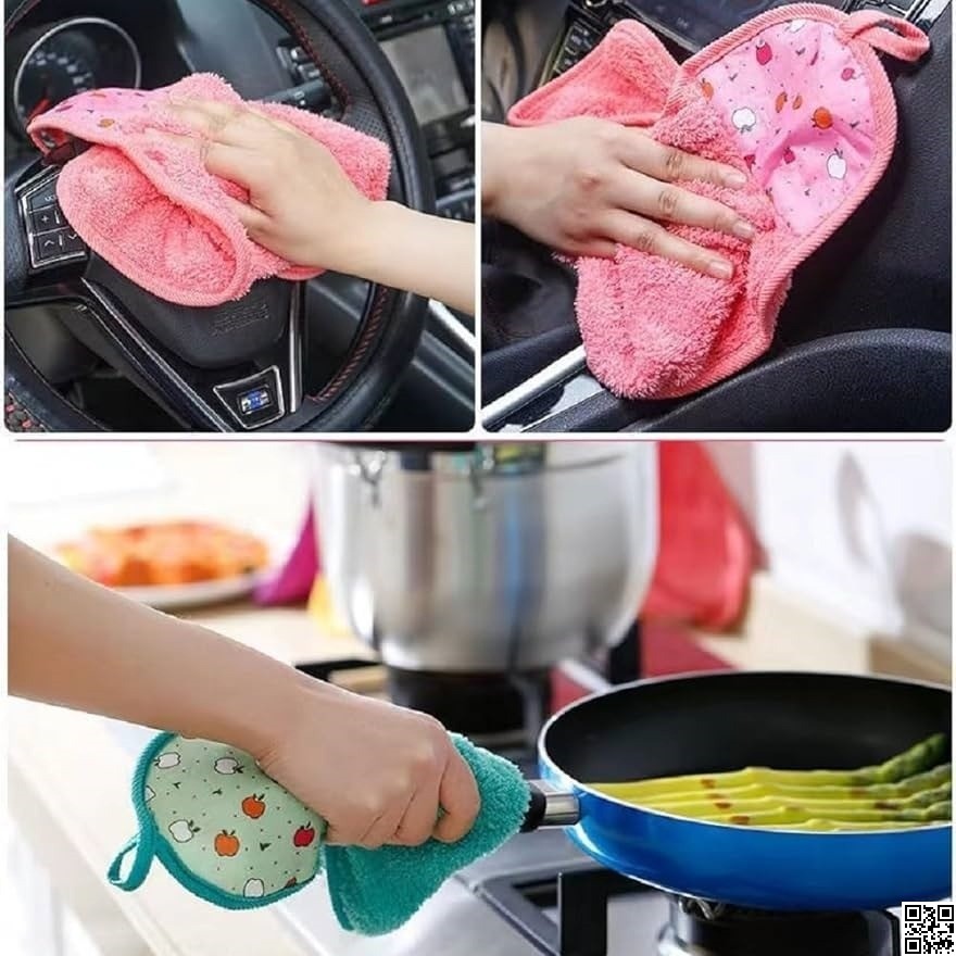 High-Grade Coral Velvet Cleaning Towel – Soft & Scratch-Free Multipurpose Cloth thumbnail 5