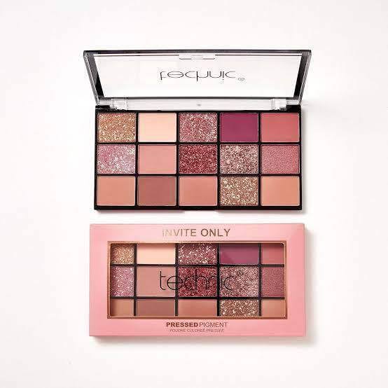 Technic Invite Only Pressed Pigment Eyeshadow Palette (15 Colors) – Highly Pigmented Matte & Shimmer Eye Makeup thumbnail 6