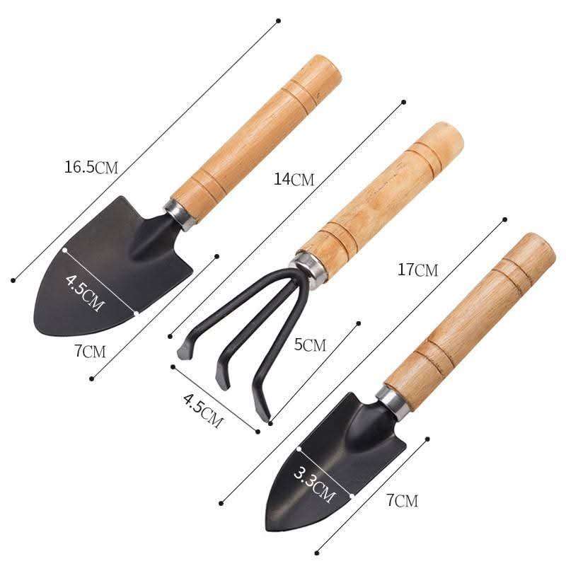 3pcs Mini Garden Tools Set in Bangladesh Small Gardening Kit with Rake Shovel Spade thumbnail 5