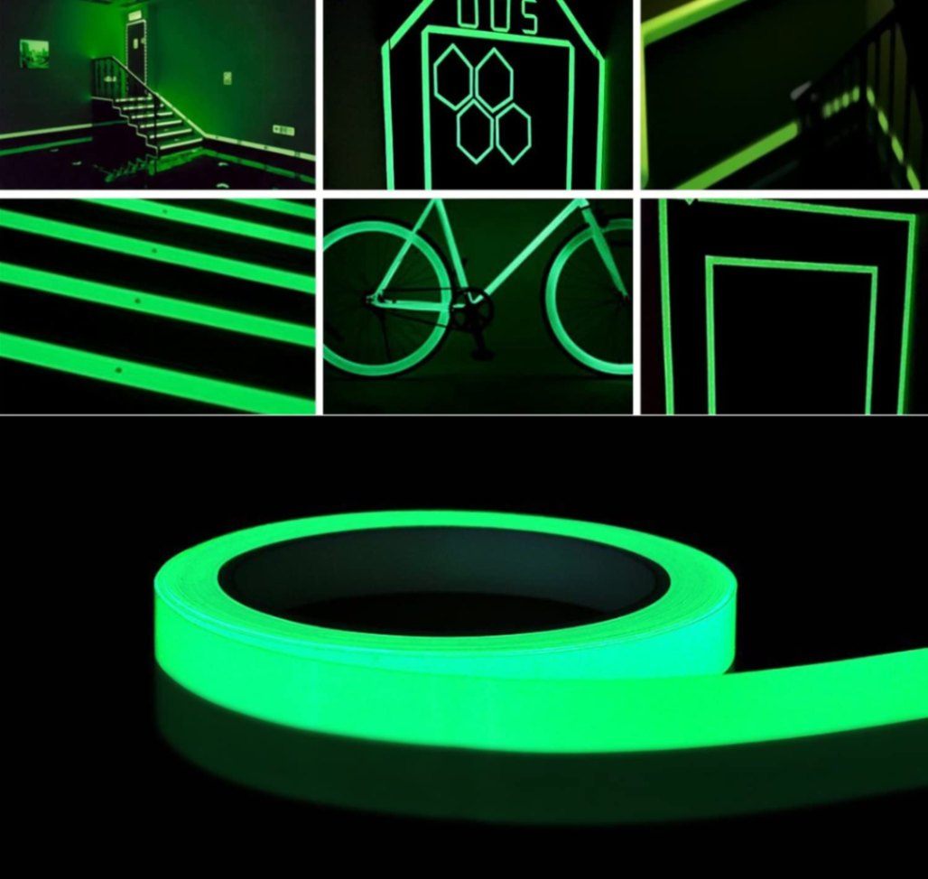 Self-Adhesive Luminous Glow Radium Tape - Multi-purpose Night Warning Sticker thumbnail 2