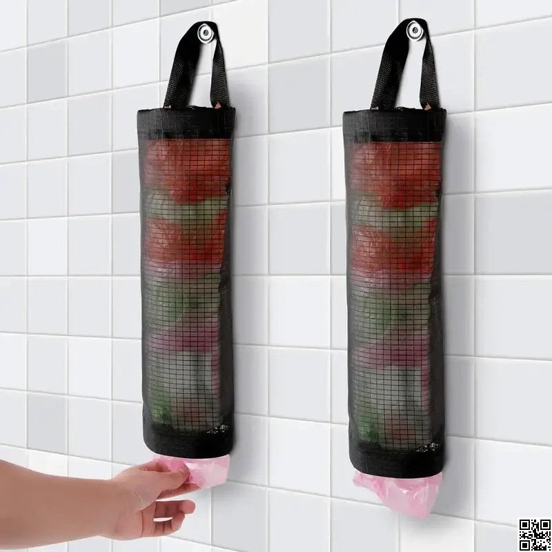 Kitchen Plastic Trash Bag Holder – Grocery & Waste Bag Organizer thumbnail 7