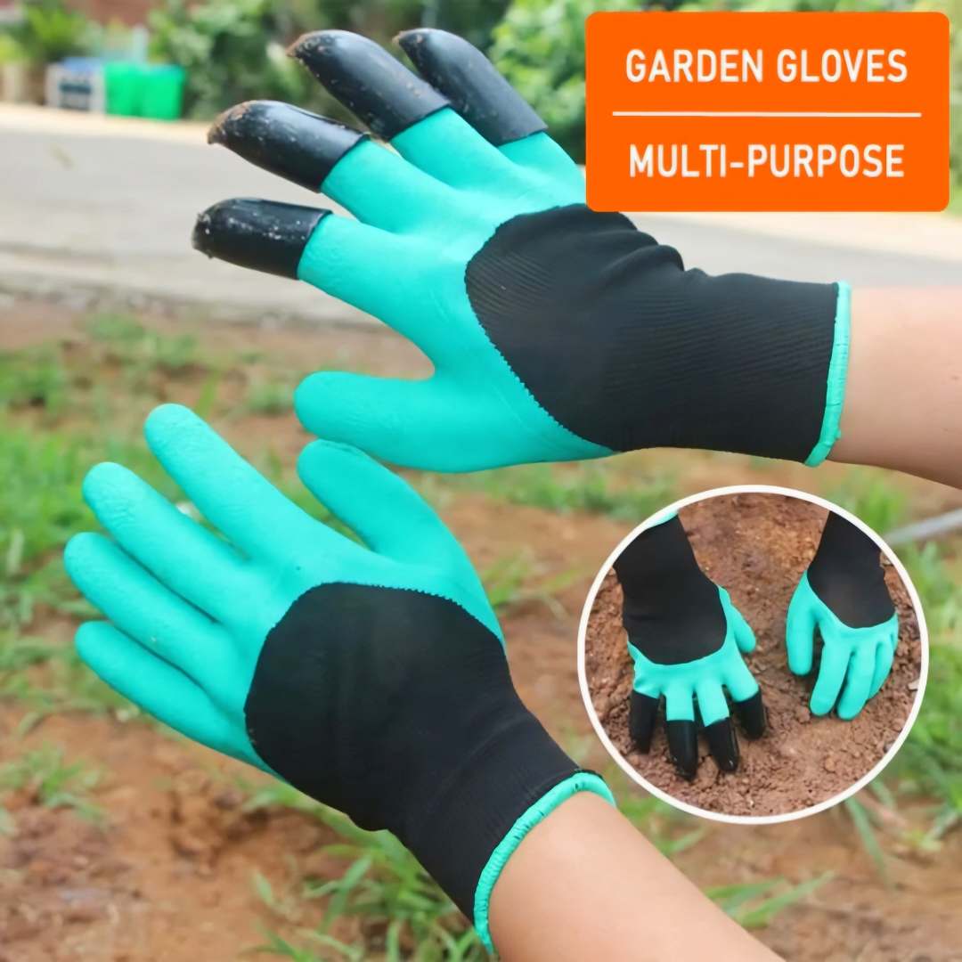 Gardening Gloves with Claws, Puncture Resistant, Waterproof Safe Garden Gloves for Digging, Pruning & Planting | Gardening Tools 1 Pairs