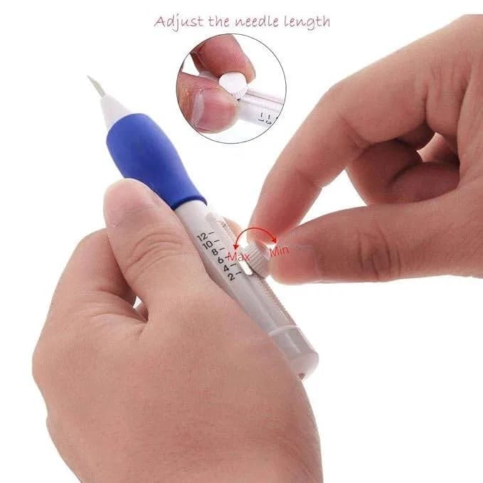Embroidery Pen Kit | Easy Fabric Design Tool with Needles & Thread thumbnail 6